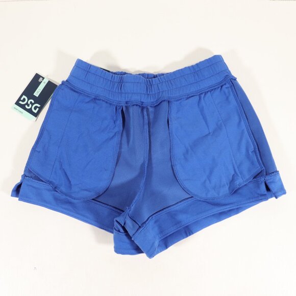 NWT DSG Girls Sport Fleece Mid Rise Shorts in Blue Size S - Picture 9 of 12